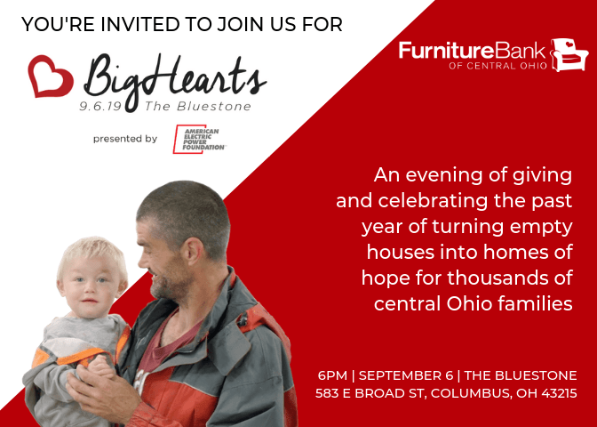 2019 Big Hearts Rsvp Furniture Bank Of Central Ohio