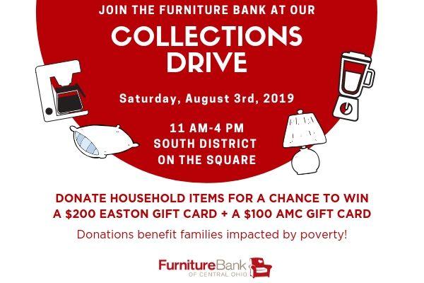 Collections Drive On August 3 2019 Furniture Bank Of Central Ohio